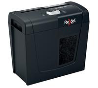 Rexel X6 Cross Cut Paper Shredder, Shreds 7-6 Sheets (70-80 gsm), P4 Security, Home/Home Office, 10 Litre Removable Bin, Quiet and Compact, Secure Range, 2020122, Black