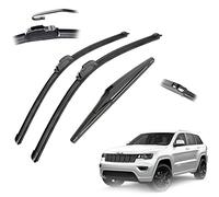 REXGEL For Jeep Grand For Cherokee WK2 2013 2014 2015 2016 2017 2018 2019 2020 Front Rear Window Wiper Blades Brushes Cutter Accessories J Hook 22"+21"+11" Wipers