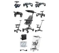 Rexhan Convertible 3 in 1 Baby Stroller, Pram, 3 in 1 Travel System, Swing Rider, Travel Toddler Buggy, Push Baby Walker, Baby Carriage, Lightweight, All in 1 Stroller, Adjustable Handle, Foldable