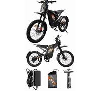 Rexhan GT2000 24” Electric Bike, 24 Inch E Hybrid Bike, 48V 30AH Removable Battery, Powerful Motor, Throttle, Suspension, Hydraulic Brakes, Indicators, 40-100 KM Range, Aluminium Frame, Cruise Control