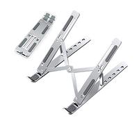 Rexiaoo Adjustable Laptop Stand, Portable Aluminum Laptop Riser Laptop Holder Foldable Desktop Laptop Holder for MacBook Pro, HP, Lenovo, Sony, Dell, More 10-15.6” Laptops