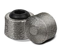REXIPETS Dog Nail Grinder Replacement Head - Pet Nail Grinder Diamond Tip for Paws- 2 Pack Professional Dog Claw Grinder Bits Replaceable Diamond Nail Grinder Wheel (Short)