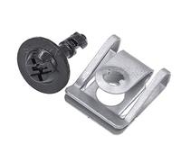 Rexka 10 Sets Engine Splash Guard Belly Pan Fender Liner Screw U Nut for BMW E46 X5 E70 X6 E71 Mini R50 R53 R56 R55 R57