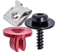 Rexka 10 Sets T30 Engine Splash Shield Guard Undercarriage Cover Screws Nut Clip Kit for Ford Focus Escape Explorer