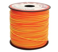Rexlace Flat Plastic Lacing - Latex-Free Boondoggle Braiding Lanyard, Neon Yellow/Neon Orange, 0.092" Wide, 0.035” Thick, 100 Yards (91 Meters)