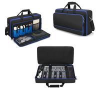 Rexmica Padded Carrying Bag Compatible with Boss ME80, GT1000, GX100, ME90 Guitar Multi-Effects Pedal, Guitar Pedal Board Storage Bag with Compartment for Guitar Cable or Other Accessories, Black