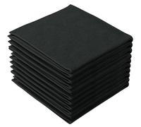 REXO - Microfibre Cloth 30x30cm Pack Of 10 Lint Free And Streak Free 300gsm Cleaning Cloths Wipes For Home Furniture Polish, Kitchen, Car Cleaning, Bathroom, Window, Glass, Mirror And More (Black)