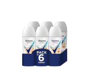 Rexona Advanced Protection Antiperspirant Deodorant for Women Tropical 72h 50ml (Pack of 6)