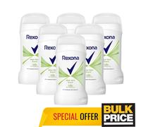 Rexona Aloe Vera Stick Deodorant Long-Lasting 48H Sweat Odor Protection 6-Pack
