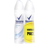 Rexona Cotton Dry Anti-Perspirant Deodorant Spray, Twin Pack (2 x 150 ml)