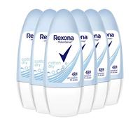 Rexona Cotton Dry Women's Roll-On Deodorant Pack of 6 x 50 ml