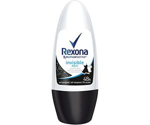 Rexona Invisible Aqua Women Deodorant Roll-On, (6 x 50 ml)