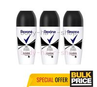 Rexona Invisible Black & White Women Deodorant Roll-On Anti-White Marks 3-Pack