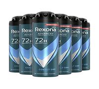Rexona Men Advanced Protection Cobalt Dry Anti-Perspirant Spray provides up to 72 hours of protection against sweat and body odours - 6 x 150 ml - Beneficial packaging
