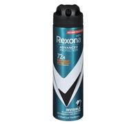 Rexona Men Deodorant Spray Advanced Protection, 72 Hours Antiperspirant, Invisible Black & White, 150 ml, Pack of 6