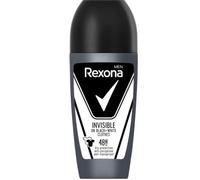 Rexona Men Roll-On Invisible on black and white,antiperspirant deodorant, 50 ml