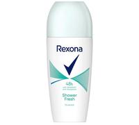 Rexona Shower Fresh Underarm Odour Protection Antiperspirant Roll-On Deodorant 50ml (Pack of 6) - 48H Sweat & Odour Protection