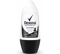 Rexona Women Antiperspirant Roll-On Deodorant Invisible Dry Black+White 50ml - Invisible Anti-Marks Protection - Fresh Floral Fragrance