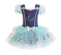 REXREII Baby Girls Anna Princess Ballerina Tutu Dress Halloween Fancy Dress Up Costume Navy 12-18M