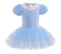 REXREII Baby Girls Frozen Elsa Princess Ballerina Tutu Dress Christmas Halloween Fancy Dress Up Costume Blue 12-18M