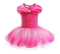 REXREII Toddler Girls Aurora Princess Ballerina Tutu Dress Halloween Fancy Dress Up Costume 2-3T