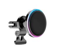 Rexsun 15W Magnetic Wireless Car Charger, Magsafe Car Mount Charger, Air Vent/Dashboard for Magsafe Phone Holder Fits iPhone 14/13/12 series, M2 PRO, Black