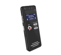 Rexsun 64GB Portable Digital Voice Recorder with LCD Screen, ABS Aluminum Alloy in Gray, L15