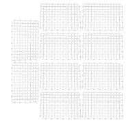 REXVTNS 10Pcs Aquarium Filtration Bottom Grid Plate | Plastic Splicing Screen for Fish Enclosure | Customizable Size/Easy Installation | Black/White/Transparent | 26x17.8cm Each (White)