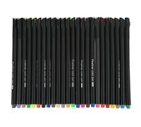 REXVTNS 24 Fineliner Color Pens Set | 0.4mm Thin Tip for Accurate Control | 24 Vibrant Watercolor Markers for Artists/Planner Journaling/Calligraphy | Micro Line Pens with Ergonomic
