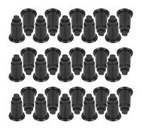 REXVTNS 30PCS Aquarium Water Plate Bracket | Adjustable Height 0.67-1.14inch | Plastic Support for Fish Tank Filtration Grid/Bottom Plate | 3 Colors White Black Transparent (Black)