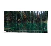 REXVTNS 3D PVC Fish Tank Background Sticker | Lake Reflection Pattern Adhesive Wallpaper | Long - lasting Aquarium Decoration for Freshwater/Saltwater Enclosures | Water - & Fade - Proof (61 * 30CM)