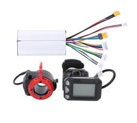 REXVTNS 5.5 Inch Electric Ride Controller Set | 24V 250W LCD Display with Throttle & Brake | Rainproof Carbon Fiber | Easy Install Color - Coded Wires