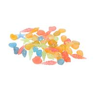 REXVTNS 50pcs Glowing Pebbles | Colorful Luminous Stones for Fish Enclosure/Water Display/Garden | DIY Landscape Decoration | Secure Non - Hazardous Plastic Material | Absorbs &