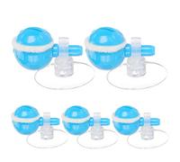 REXVTNS 5Pcs Fish Tank Bubble Stones | Adjustable Oxygen Pump Generator for Fish Containers/Aquariums | Plastic Aeration Accessories with Suction Cups