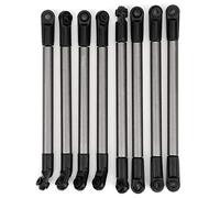 REXVTNS 8pcs Metal Link Rods for 1/10 RC Crawler | 275MM Wheelbase Upgrade Parts | Strong - Protected Pull Rods/Replacement Accessories | 114mm & 118mm Length Options
