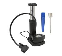 REXVTNS Aluminum Alloy Foot Pump | High Pressure Dual Nozzle for Cycling/Basketball/Inflatable Toys | Portable Mini Pedal Pump with Grip Base & Flexible Hose
