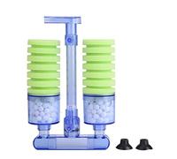 REXVTNS Aquarium Sponge Purifier | Biochemical Oxygen Pump for Fish Tank 5-350L | Mini Oxygenation Pump with 2 Suction Cups | Safe for Tropical Fish/Shrimp/Betta (XY-2882 (green))