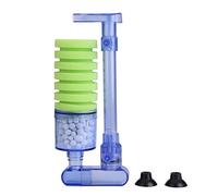 REXVTNS Aquarium Sponge Purifier | Biochemical Oxygen Pump for Fish Tank 5-350L | Mini Oxygenation Pump with 2 Suction Cups | Safe for Tropical Fish/Shrimp/Betta (XY-2881 (green))