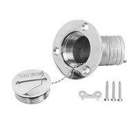 REXVTNS Boat Deck Filler 1.5in 38mm | 316 Stainless Steel with Key Cap | 45 Degree Marine Hardware for Yachts/RVs/Ships | Oxidation & Weathering Proof (DIESEL)