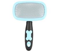 REXVTNS Cat Dog Hair Comb | 360° Rotation Deshedding Brush for Tangles Removal | Pet Grooming Tool for Long/Short Hair | Massage & No Static | Secure for Cats/Dogs (With a little blue)