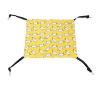 REXVTNS Cat Hammock Bed for Cage | Double Sided & Adjustable Height | Linen Fabric Hanging Swing Bed for Cats/Small Pets | Up to 13.2lb Weight Capacity