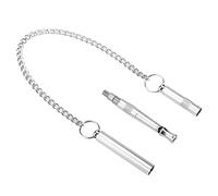 REXVTNS Copper Dog Training Whistle | Adjustable Ultrasonic Sound for Stop Barking/Obedience Commands | Portable with Hanging Chain | Safe for All Dog Breeds