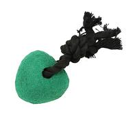 REXVTNS Dog Rope Chew Toys | Heart Shaped Felt Squeaky Pet Toy | Teeth Care/Stress Relief/Interactive Fun | Organic Cotton Fabric for Aggressive Chewers