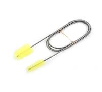 REXVTNS Flexible Double Tube Maintenance Brush | Stainless Steel Spring for Fish Tank/Water Pump/Pipes | 2 - Size Nylon Brushes 9-35mm | 3 Colors (Blue)