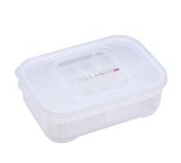 REXVTNS Reptile Egg Incubator Box | Transparent Gecko/Snake/Lizard Breeding Tray | Skilled Hatcher with Thermometer | 16.5x11x5.2cm Plastic Container