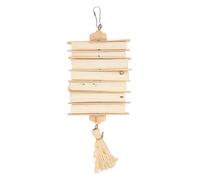 REXVTNS Sola Stick Bird Toys for Parrots | Sustainable Beak Grinding & Foraging Fun | Safe Botanical Chew Toys for Parakeets/Cockatiels/Lovebirds | 30x11cm with Hanging Hook