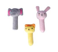 REXVTNS Squeaky Dog Toy for Small/Medium/Large Dogs | Bite - Strong Plush Chew Toy with Loud Squeaker | Teeth Maintenance & Oral Care | Soft Rabbit/Cat/Elephant Design