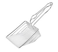 REXVTNS Stainless Steel Cat Litter Scoop | Sturdy Kitty Litter Scooper for Small Pet Boxes | Comfort Grip Handle/Leak - Proof Design | 13 Inch Metal Scoop with Hanging Holes