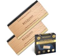 Rexzono® Beechwood Cashmere Comb, Wooden Fabric Shaver, Portable Depiller Tool for Sweaters, Wool, Knits, Scarves, and Clothing, Removes Fuzz, Bobbles, and Pills (Double-Sided Beechwood - 2 pcs)