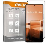REY 2 x 3D Curved Screen Protector for ASUS Zenfone 11 Ultra, Black, Full Protection, 3D / 4D / 5D